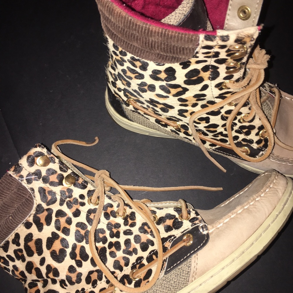 Sperry Cheetah Boots